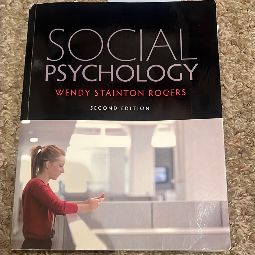 Social Psychology by Wendy Stainton Rogers - Second Edition